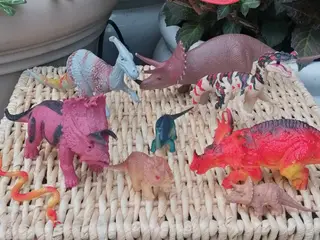 Lille samling af dinosaurer