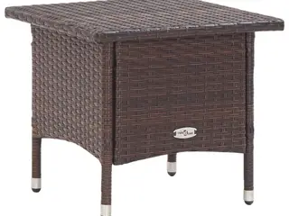 Tebord 50 x 50 x 47 cm polyrattan brun