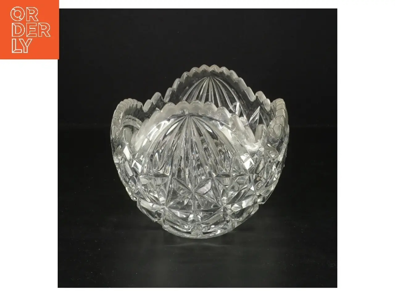 Billede 2 - Glasfad med mønster (str. Ø 15xØ 23x 10 cm)