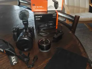 Sony a6600 med tilbehør sælges