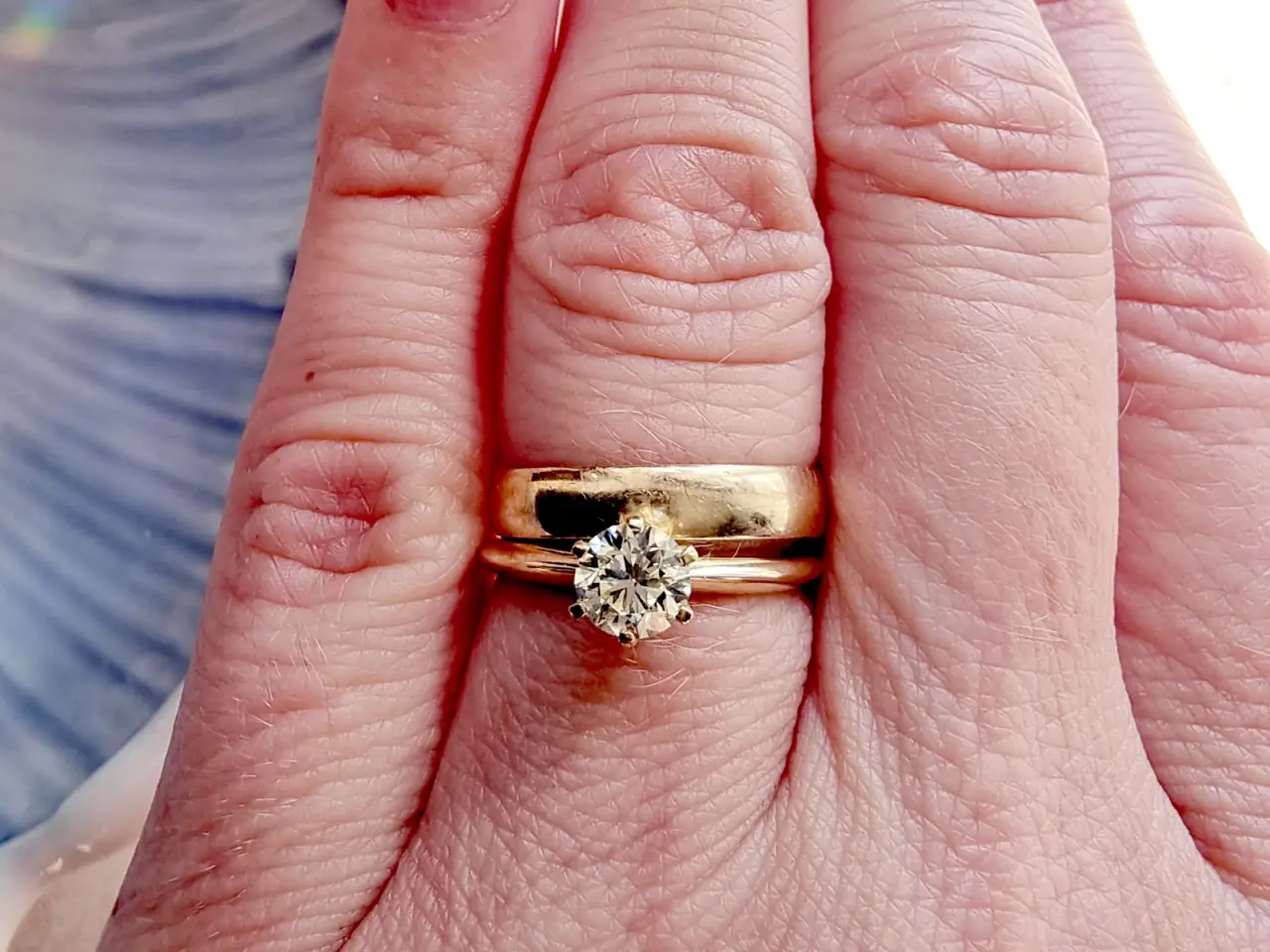 Billede 5 - 18 karat guldring 0.60 carat diamant