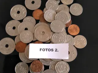 59 forskellige Danske mønter.