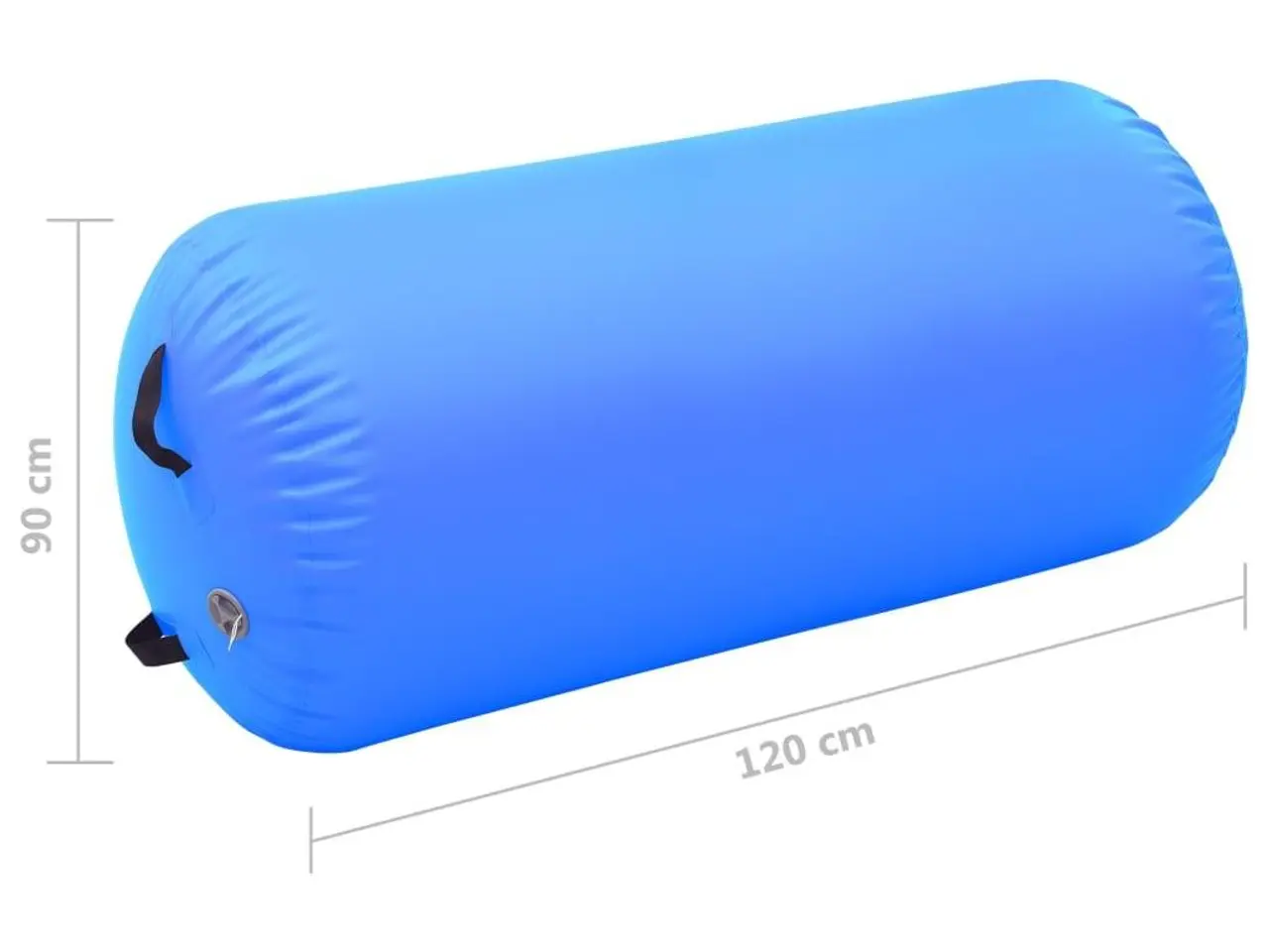 Billede 10 - Oppustelig gymnastikrulle 120 x 90 cm - blå