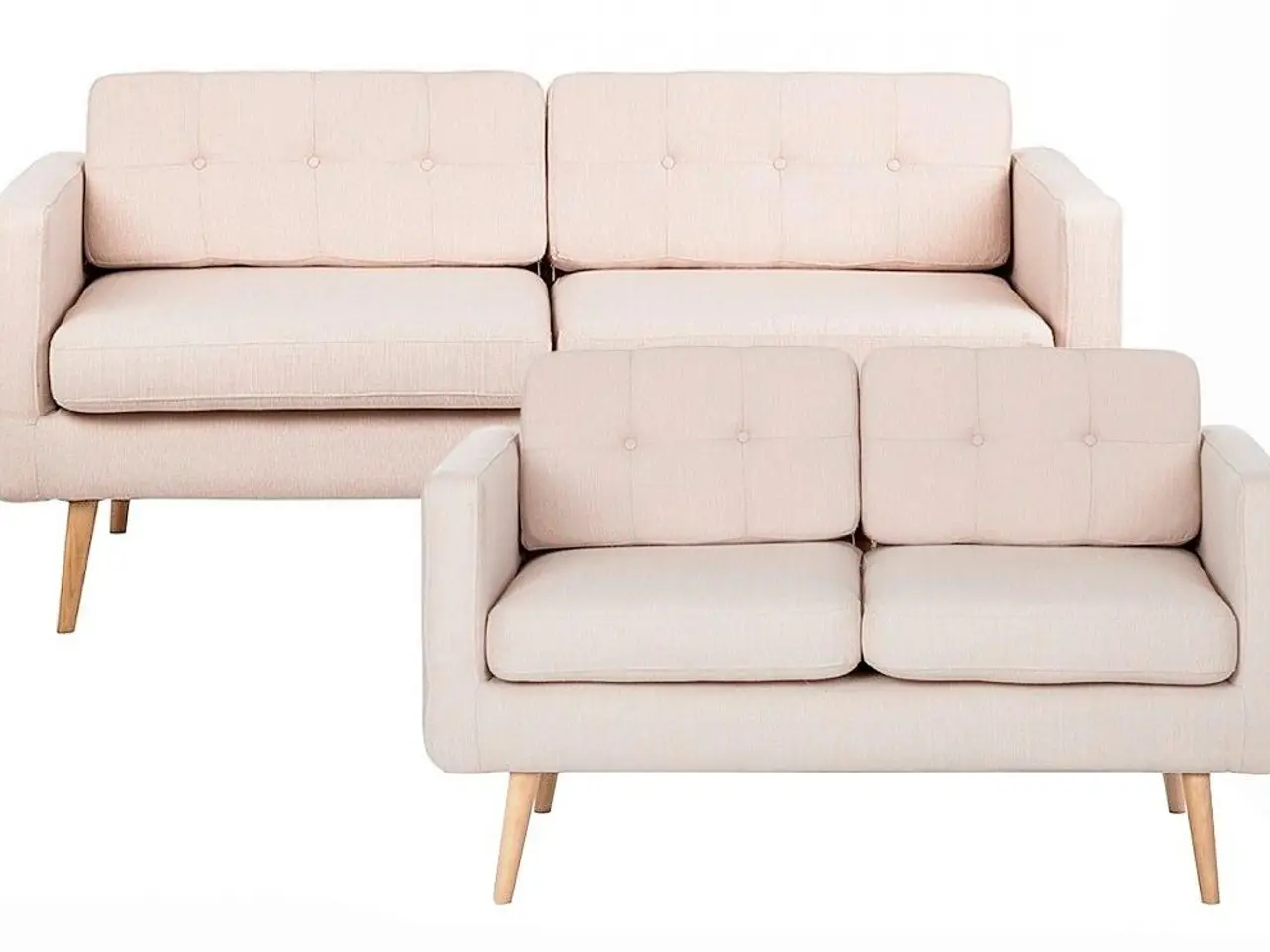 Billede 1 - Novelty 3+2 pers. sofasæt - beige Inari 22, egetræsben