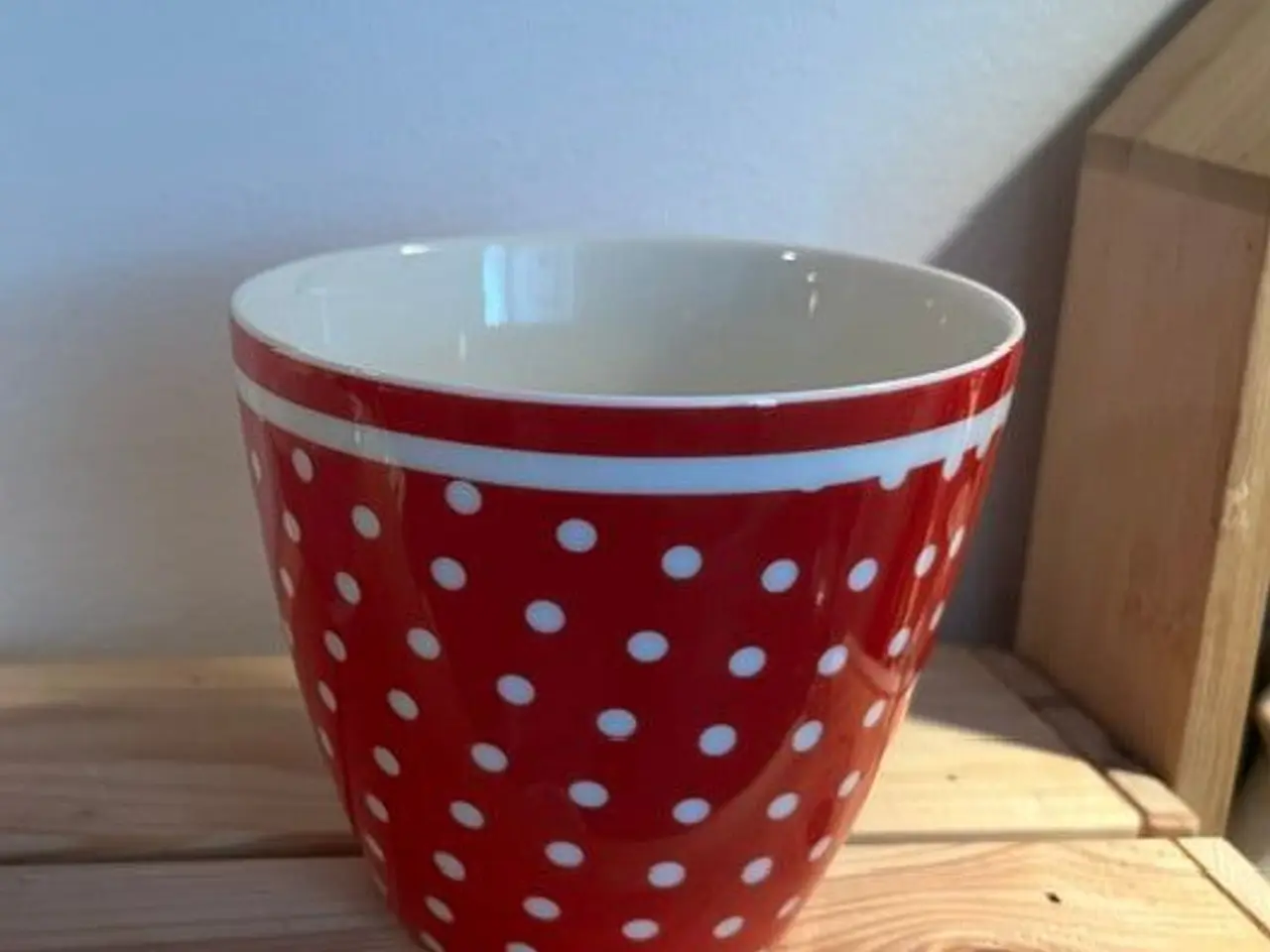 Billede 1 - GreenGate – Rød polkaprikket lattekop