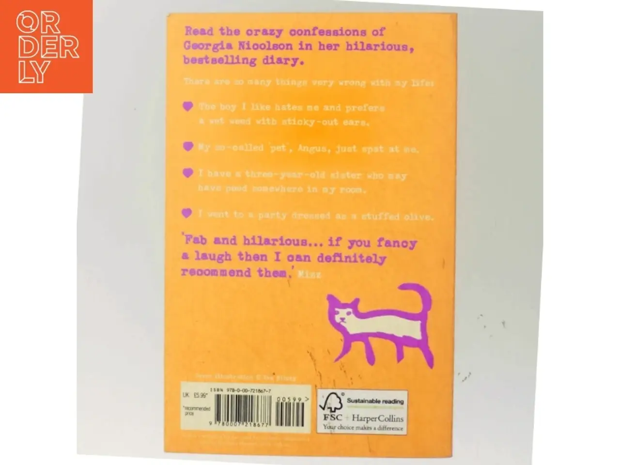 Billede 3 - Angus, thongs and full-frontal snogging : you'll laugh your knickers off! af Louise Rennison (Bog)