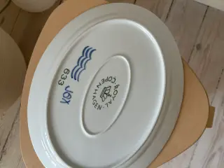 ROYAL COPENHAGEN Sort Mega Riflet Serveringsfad