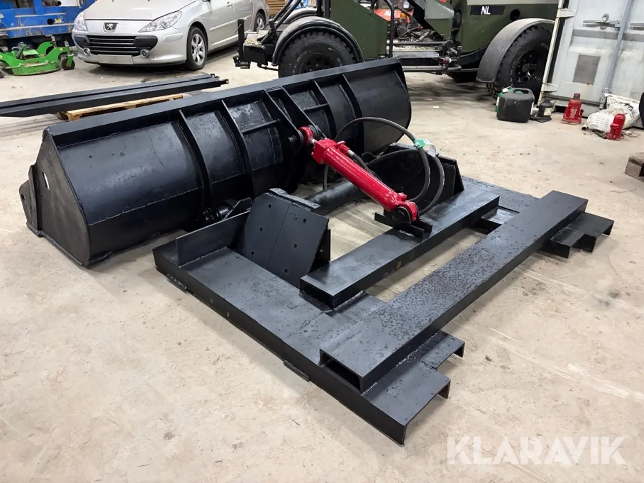 Billede 5 - Truckskovl Speciallavet til gaffelmontering, med hydraulisk tip