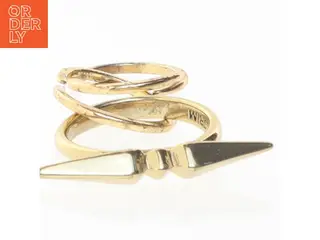 Guldfarvet broche fra Pilgrim (str. 53 mm)
