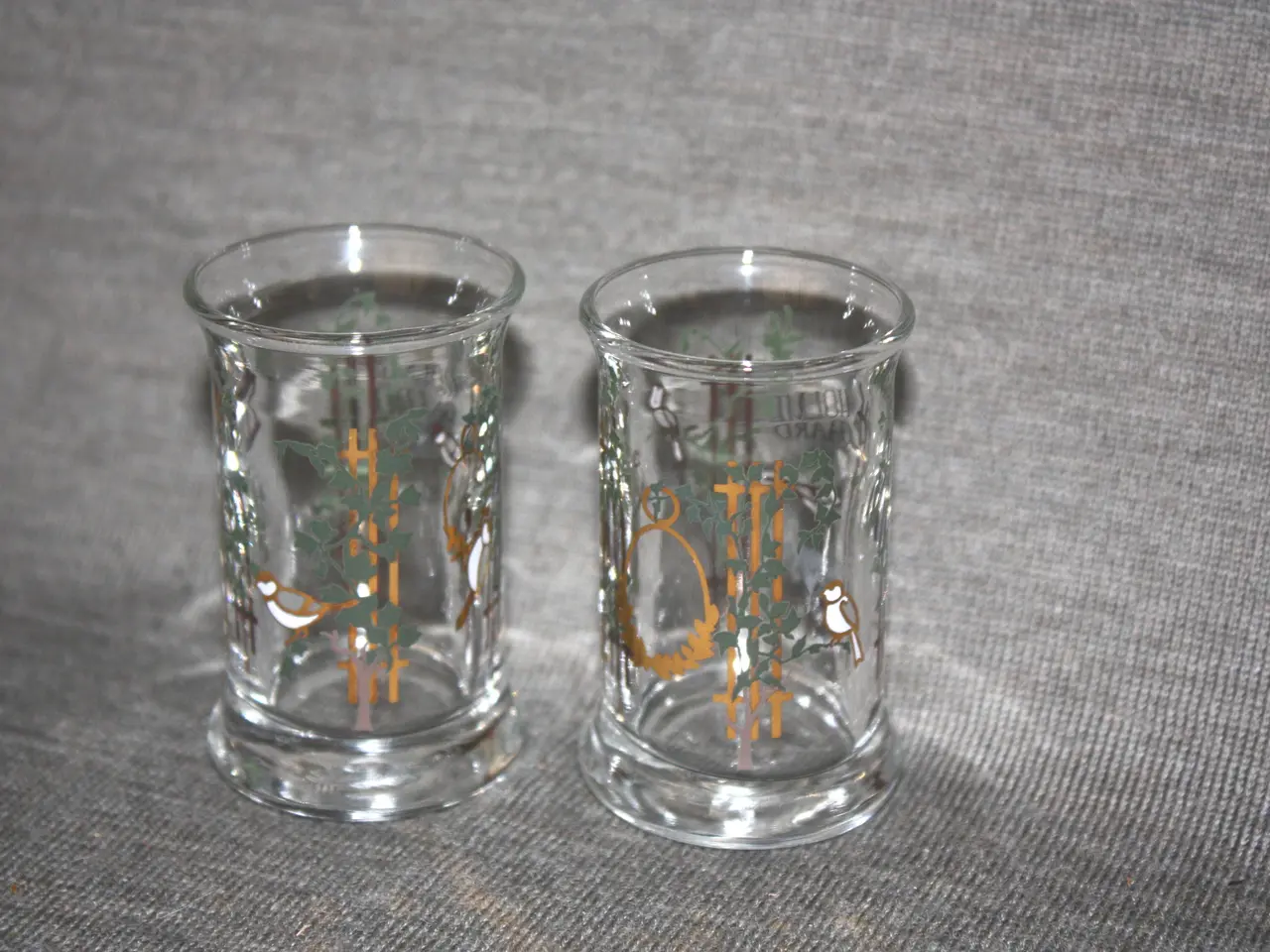 Billede 2 - Juledramglas snapseglas Holmegaard år 2002 2 stk.