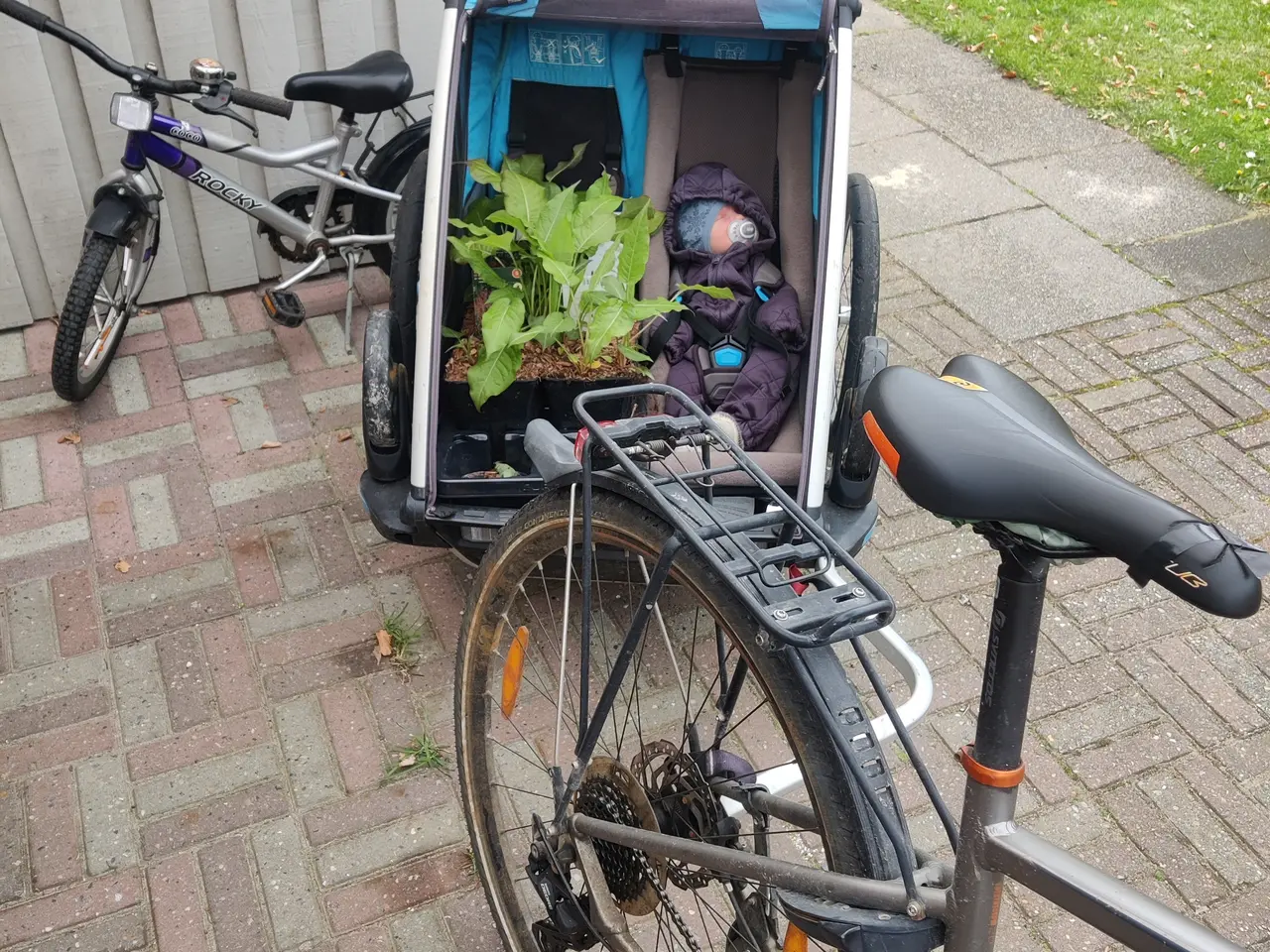 Billede 4 - Thule cykeltrailer til 2 børn klar til nye eventyr