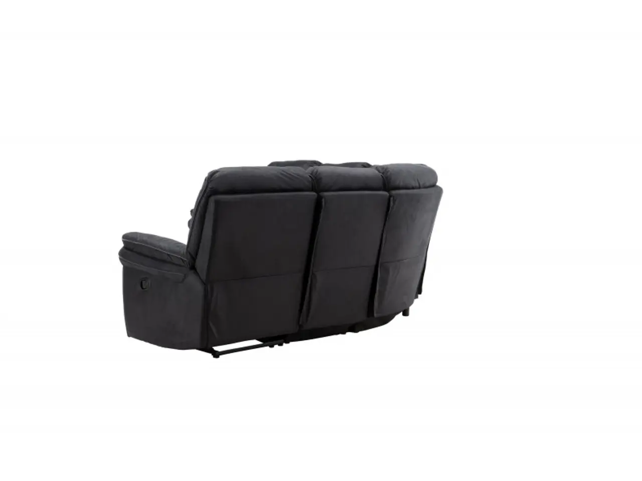 Billede 9 - Christopher Recliner Sofa - Sort Ruskindsblød mikrofiber
