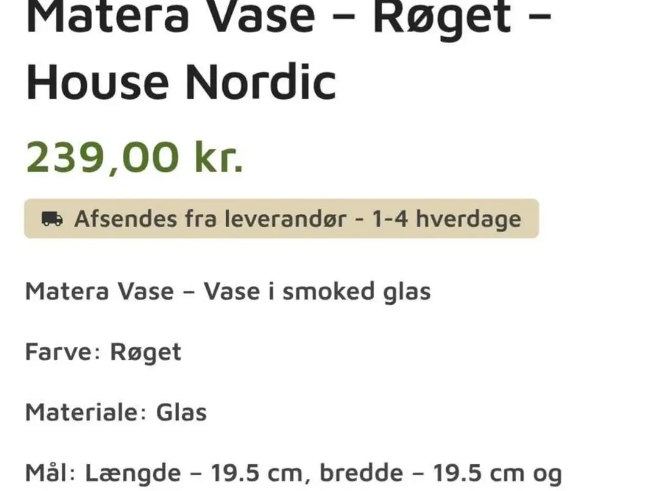 Billede 5 - Samling vaser Nordal og HouseNordic