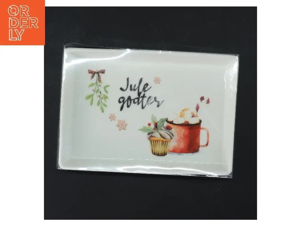 Billede 1 - Fad til julegodter (str. 18,5x12,5 cm)