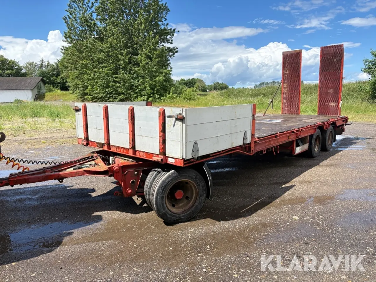 Billede 1 - Blokvogn med alu Ramper