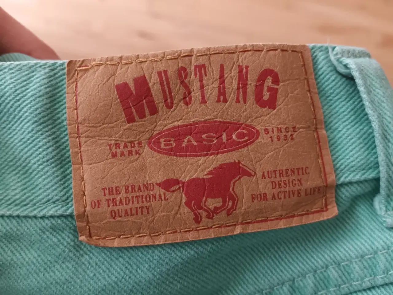 Billede 2 - Grønne cowboy bukser fra Mustang  str 30/28