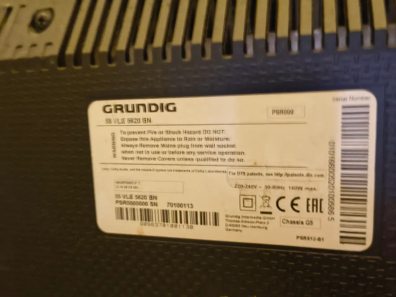 Billede 2 - Grundig 55 tommers fladskærms tv.