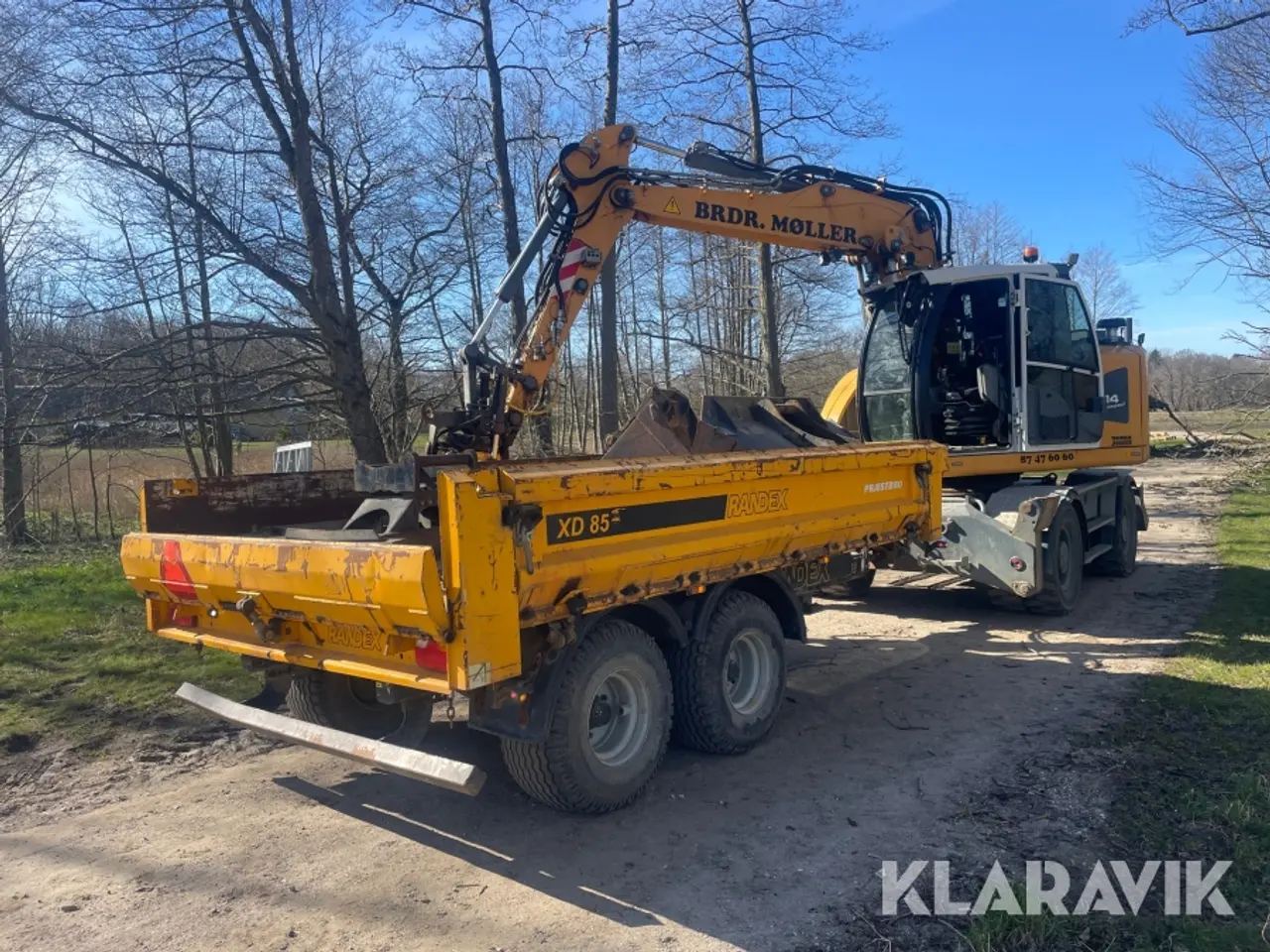 Billede 1 - Hjulgravemaskine Liebherr A914 Compact med tiltrotator, 3D trimble GPS og Vogn