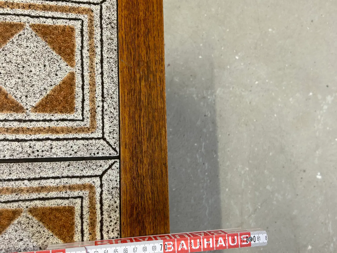 Billede 6 - Dansk vintage ege bord med keramiske fliser –