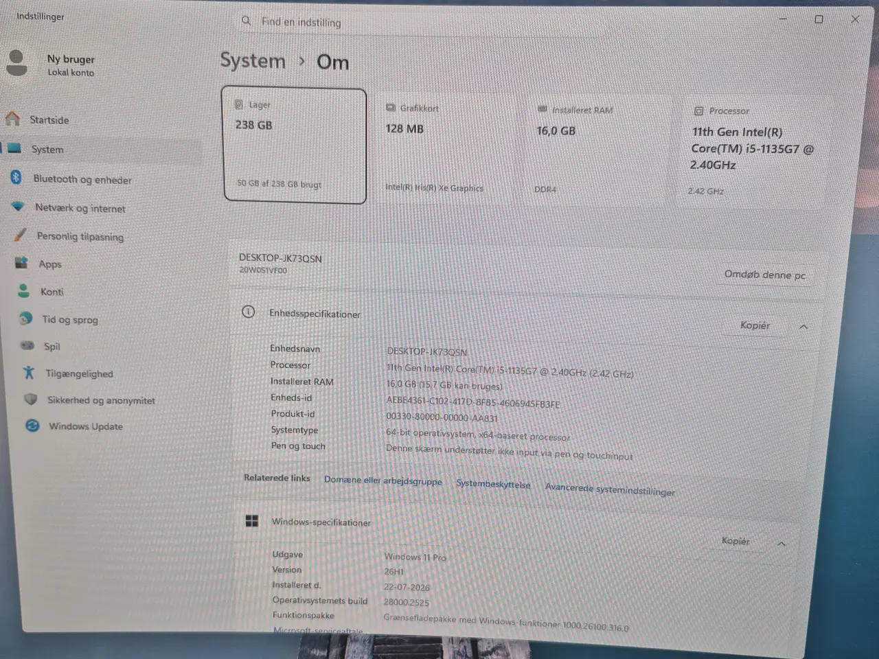 Billede 3 - Lenovo ThinkPad T14 G2 | i5-1145G7 | 14"