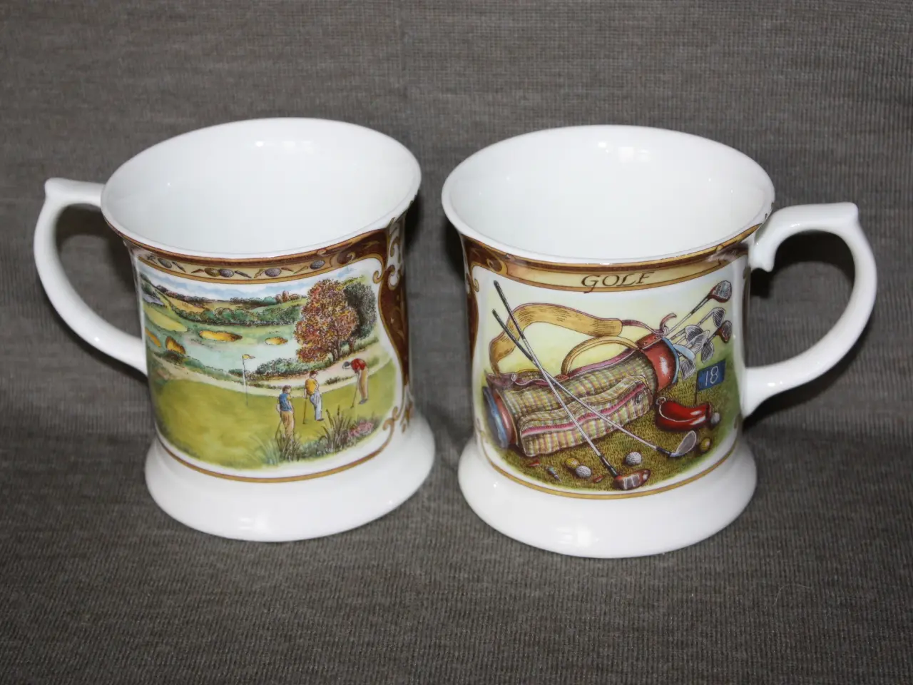 Billede 1 - Queen’s Fine Bone China Golf krus 2 stk.