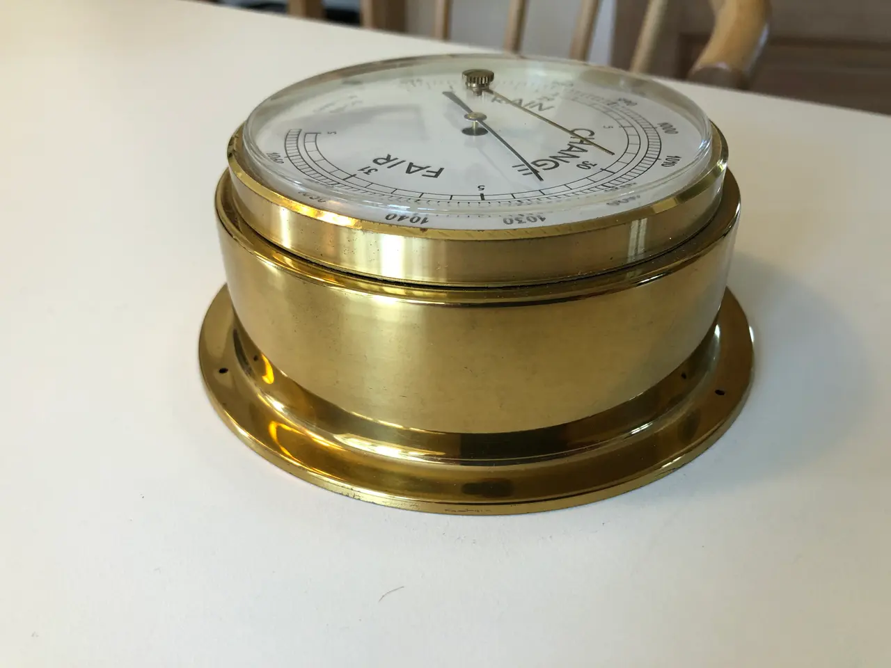 Billede 4 - Skibsbarometer i messing