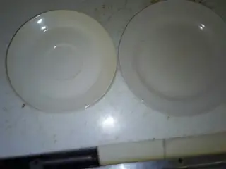 Underkop og en desert talerken
