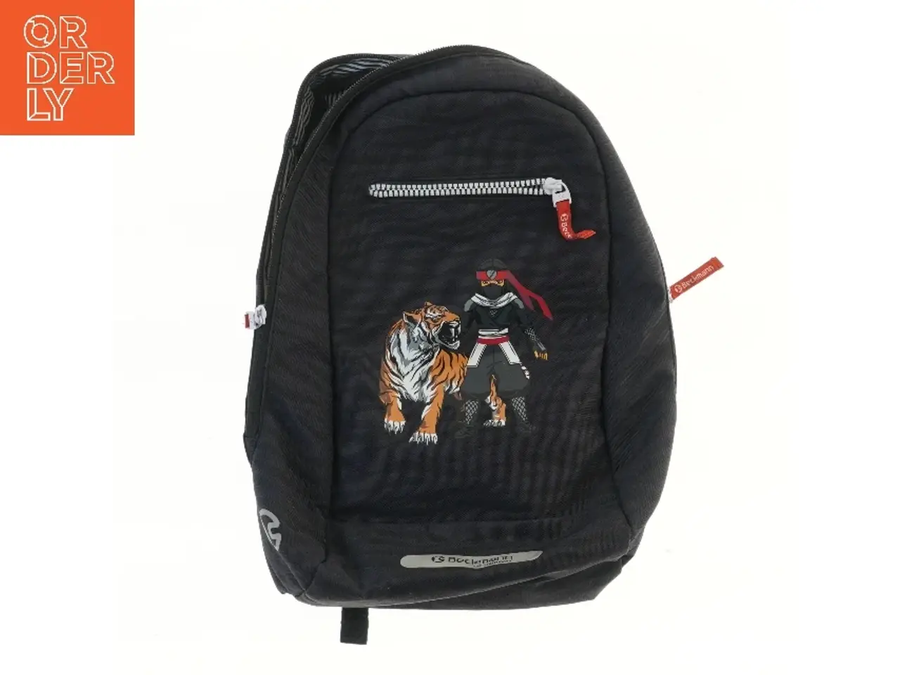 Billede 1 - Børne rygsæk med ninja og tiger fra Beckmann (str. 30x37 cm)