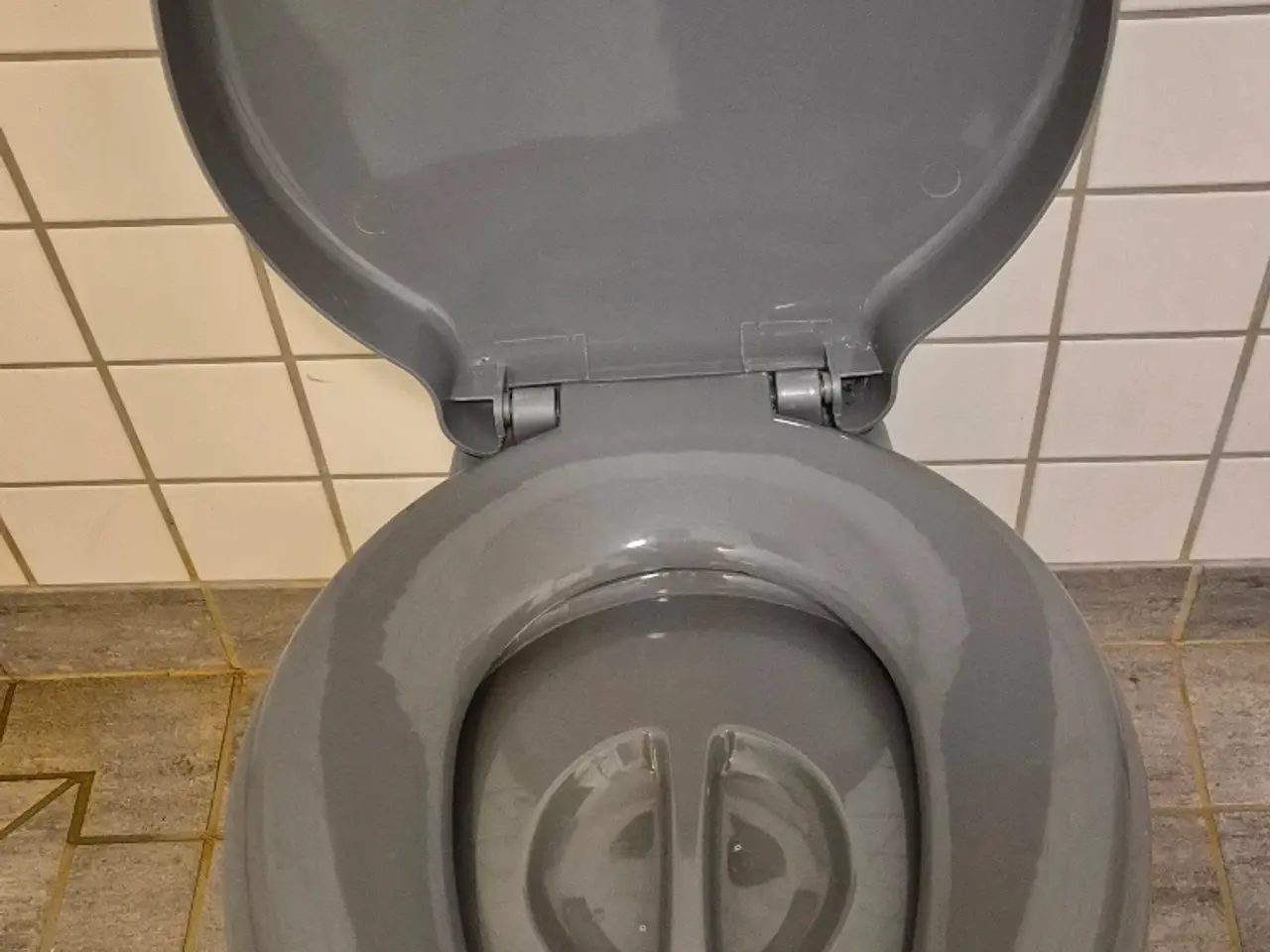 Billede 2 - Campingtoilet i grå med sort spand