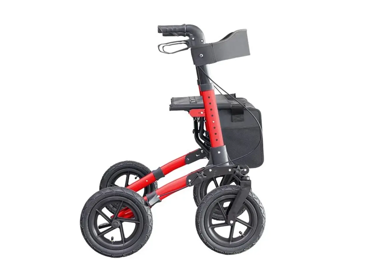 Billede 2 - Lindebjerg Rollator HF 200 - Metal Rød