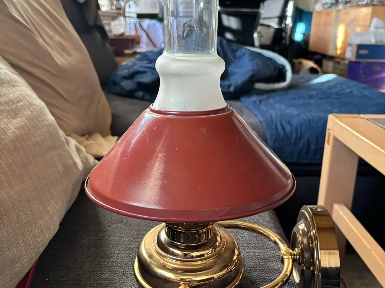 Billede 1 - Vintages messing væglampe