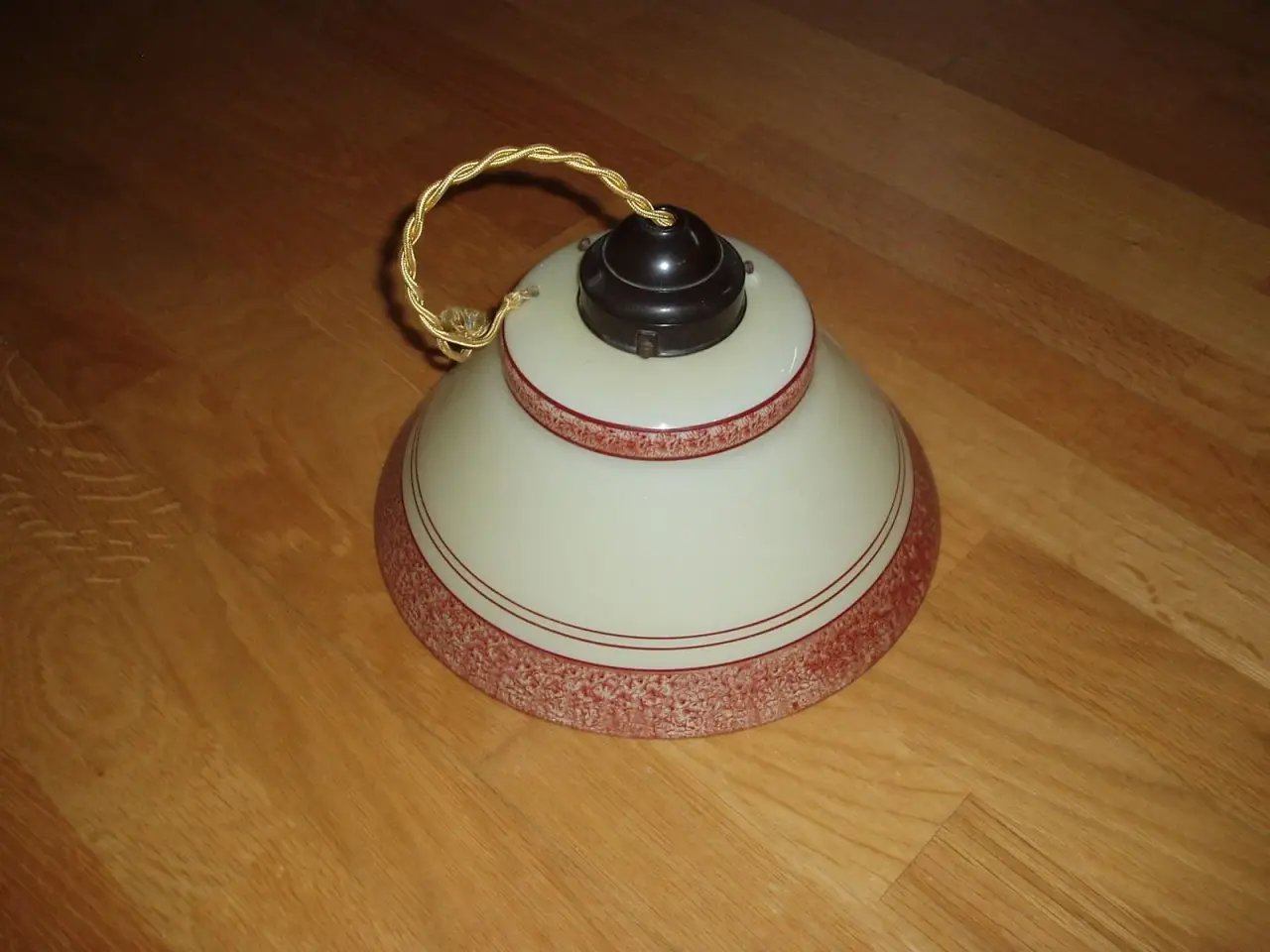 Billede 1 - Retro lampe i glas