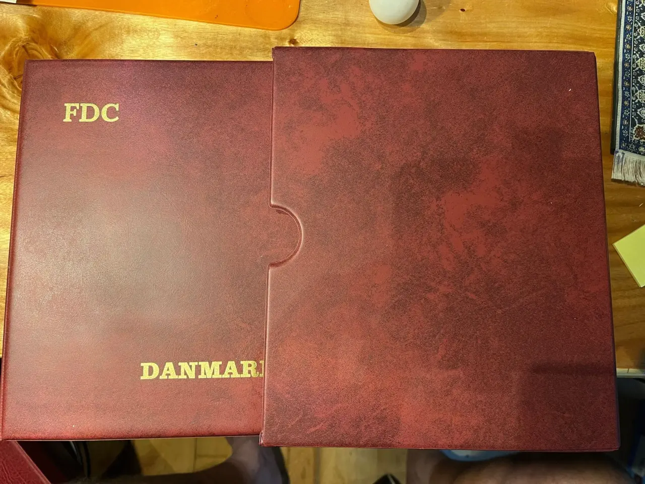 Billede 1 - FDC Mappe "Danmark" m. 14 blade = 56 FDC