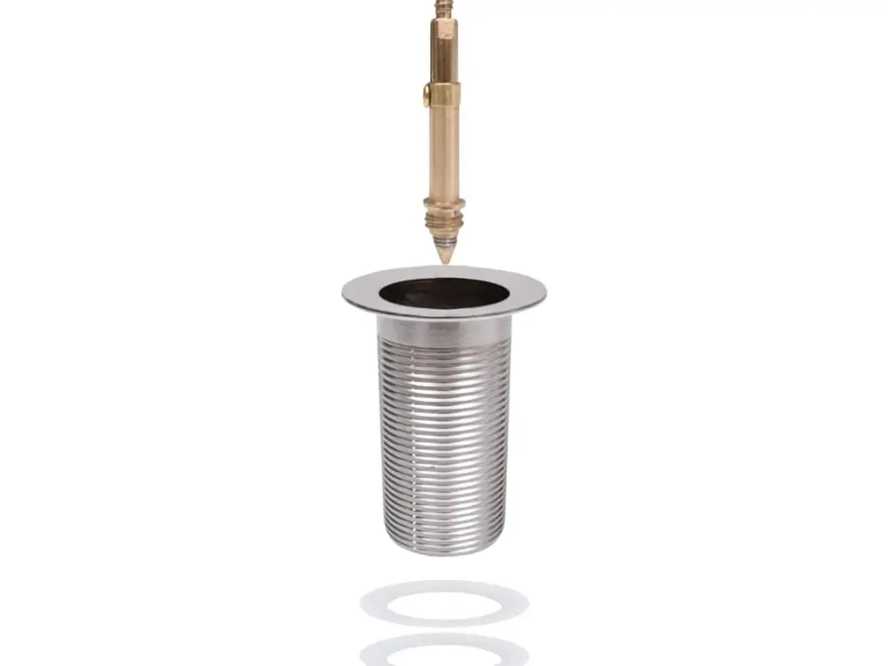 Billede 7 - Trykafløb uden overløb 6,4×6,4×9,1 cm - krom pop-up