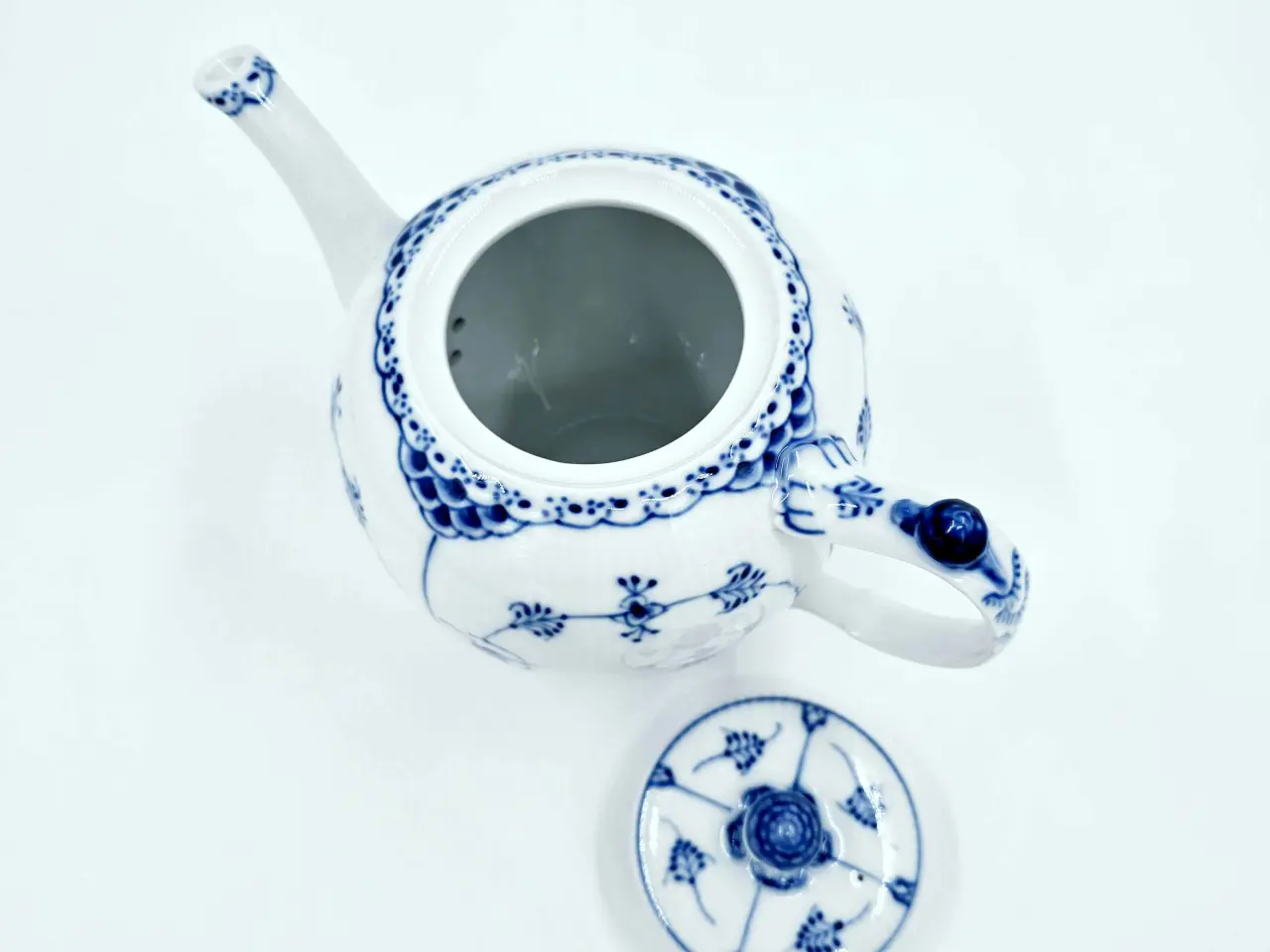 Billede 13 - Musselmalet Halvblonde Tekande Porcelæn 