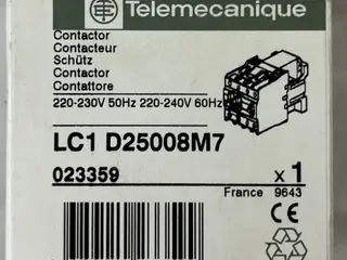 Telemecanique LC1D25008M7 kontaktor 4-Pole 40A AC