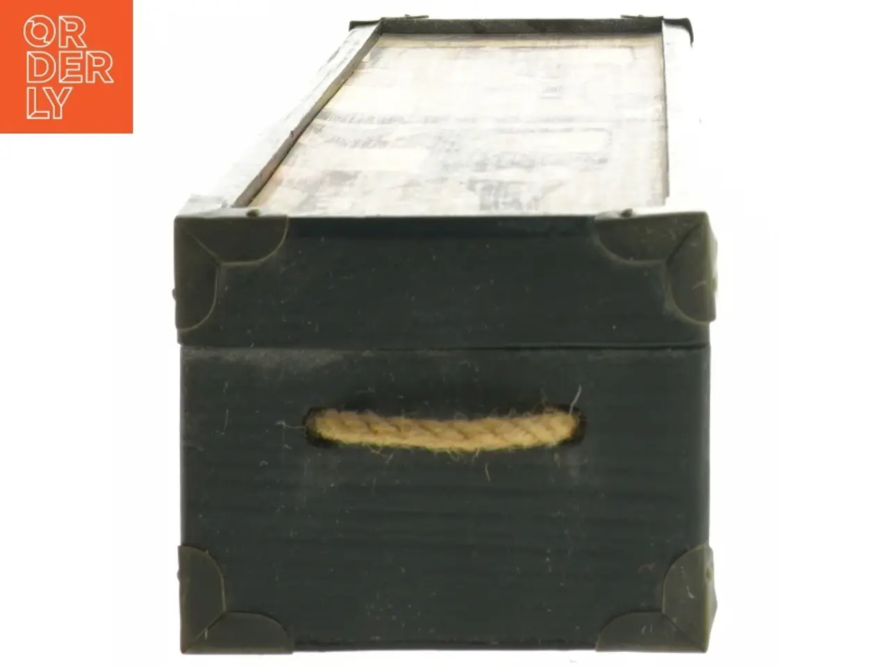 Billede 3 - Dekorativ vintrækasse (str. 34,5x10,5 cm)