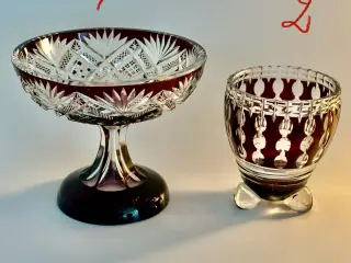 Vintage opsats af ægte krystal sælges
