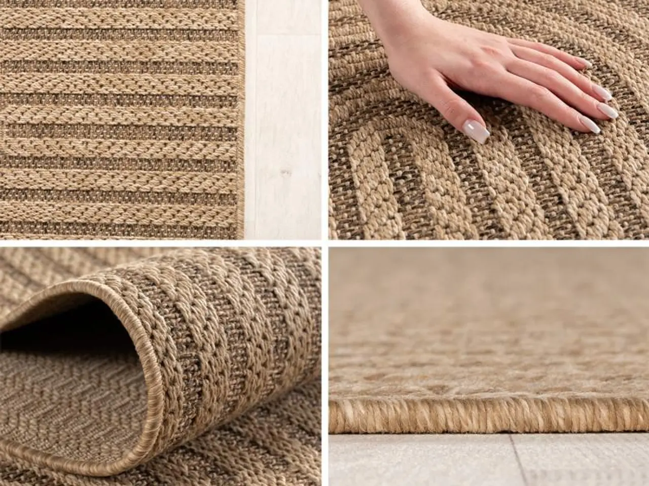 Billede 3 - Inde- og udendørs løber TIMBER jute-look - beige - 80 x 250 cm