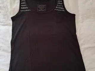 Marc Lauge tanktop M med palliet/perle pynt.