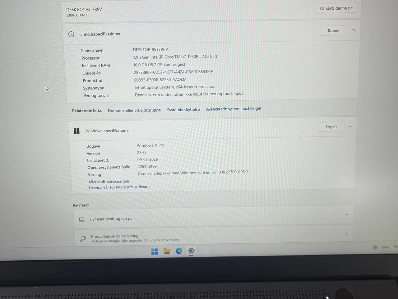 Billede 3 - ThinkPad T14s Gen3 m. i7, 16gb ram, Windows 11 Pro