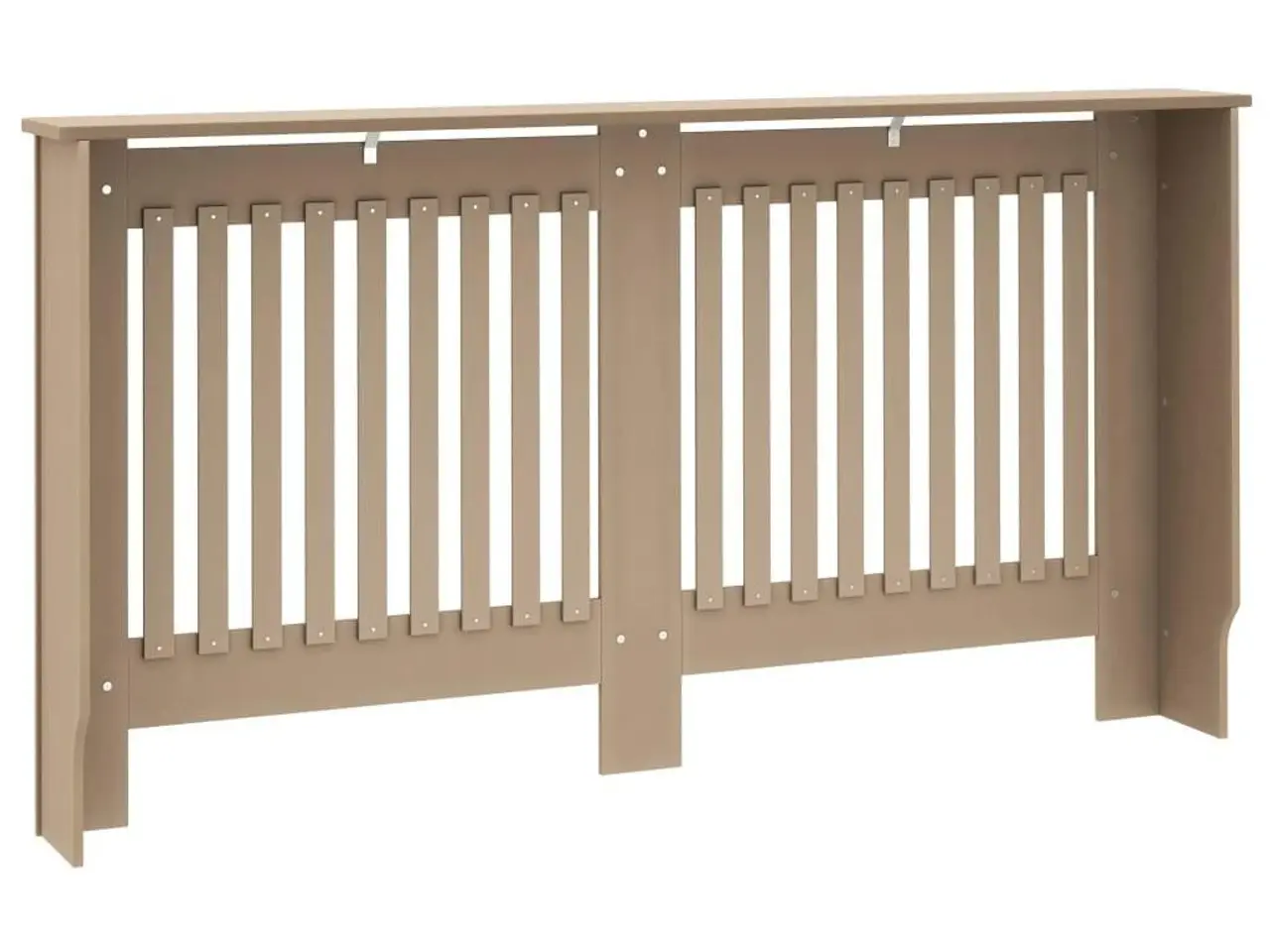 Billede 5 - Radiatorskjuler 152 × 19 × 81,5 cm - konstrueret træ, lameldesign