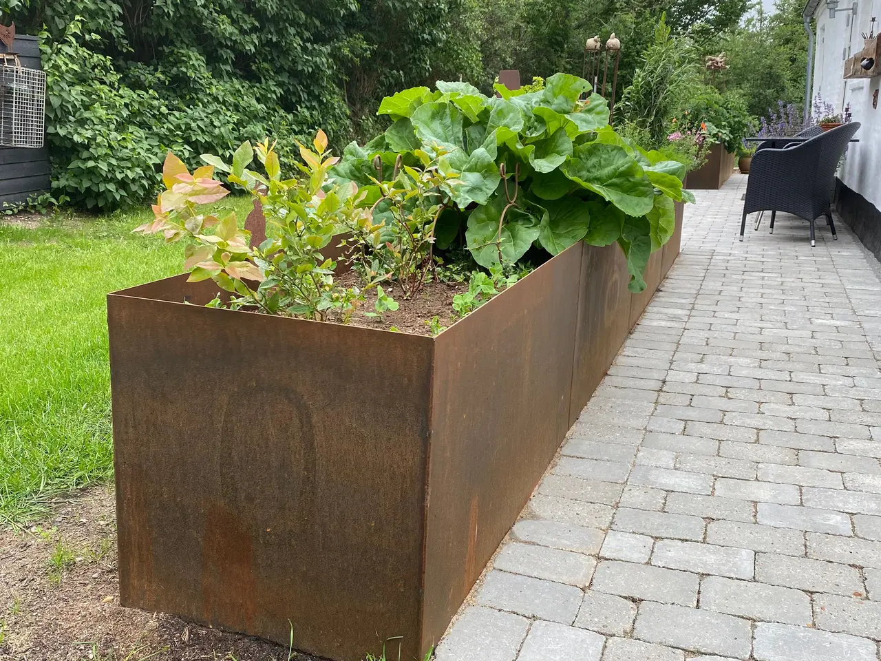 Billede 3 - Corten højbede i 3 mm stål – håndlavet kvalitet