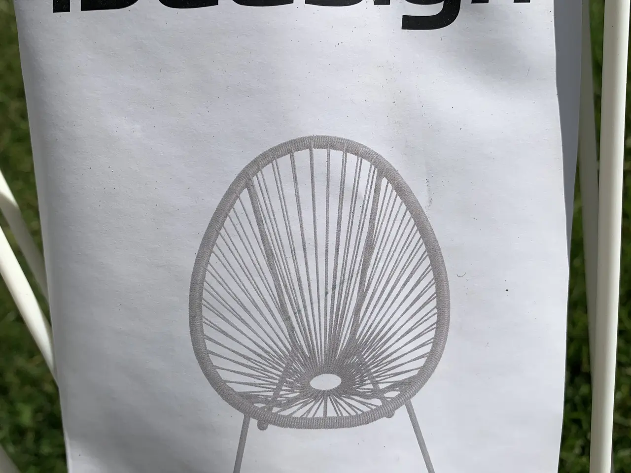 Billede 2 - 8 stk. flotte hvide IDdesign string loungestole – 