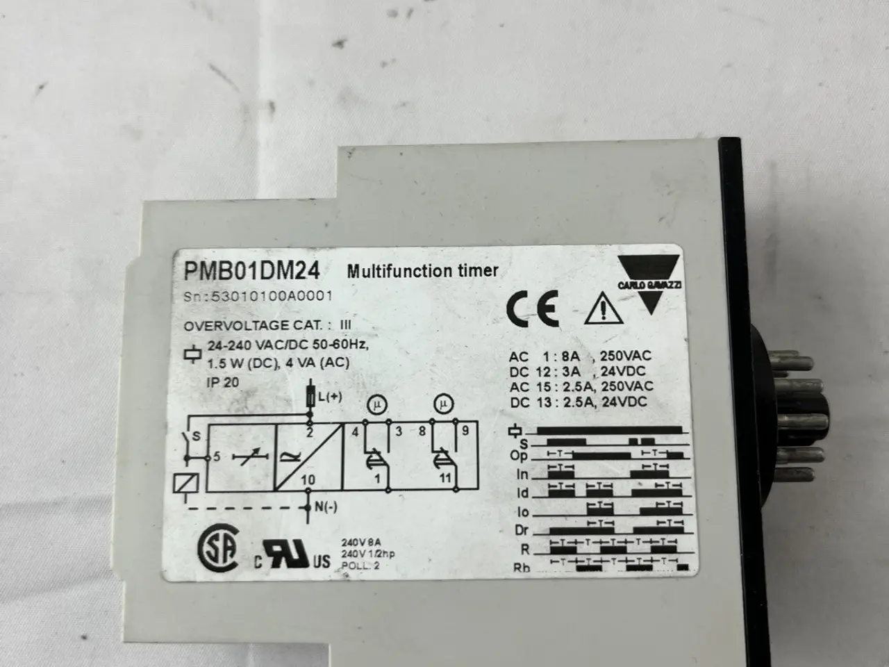 Billede 5 - Carlo Gavazzi PMB01DM24 Multifunction Timer relæ