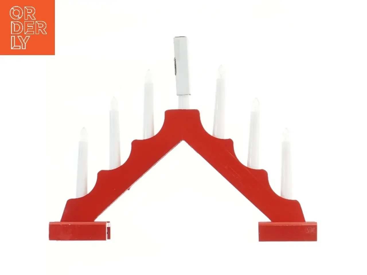 Billede 3 - Træstage med 7 LED-lys fra Julefryd (str. 41,5 cm)
