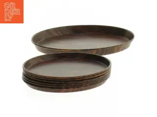 Vintage bordskåner sæt fra Ira (str. Et styk. ø. 12 cm. 6 styk. ø. 8,5 cm)