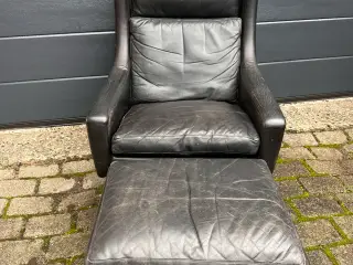 Vintage - Dansk produceret lænestol m.øreklapper
