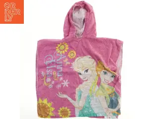 Børneponcho med hætte og Frozen motiv fra Frozen (str. 60x56 cm)