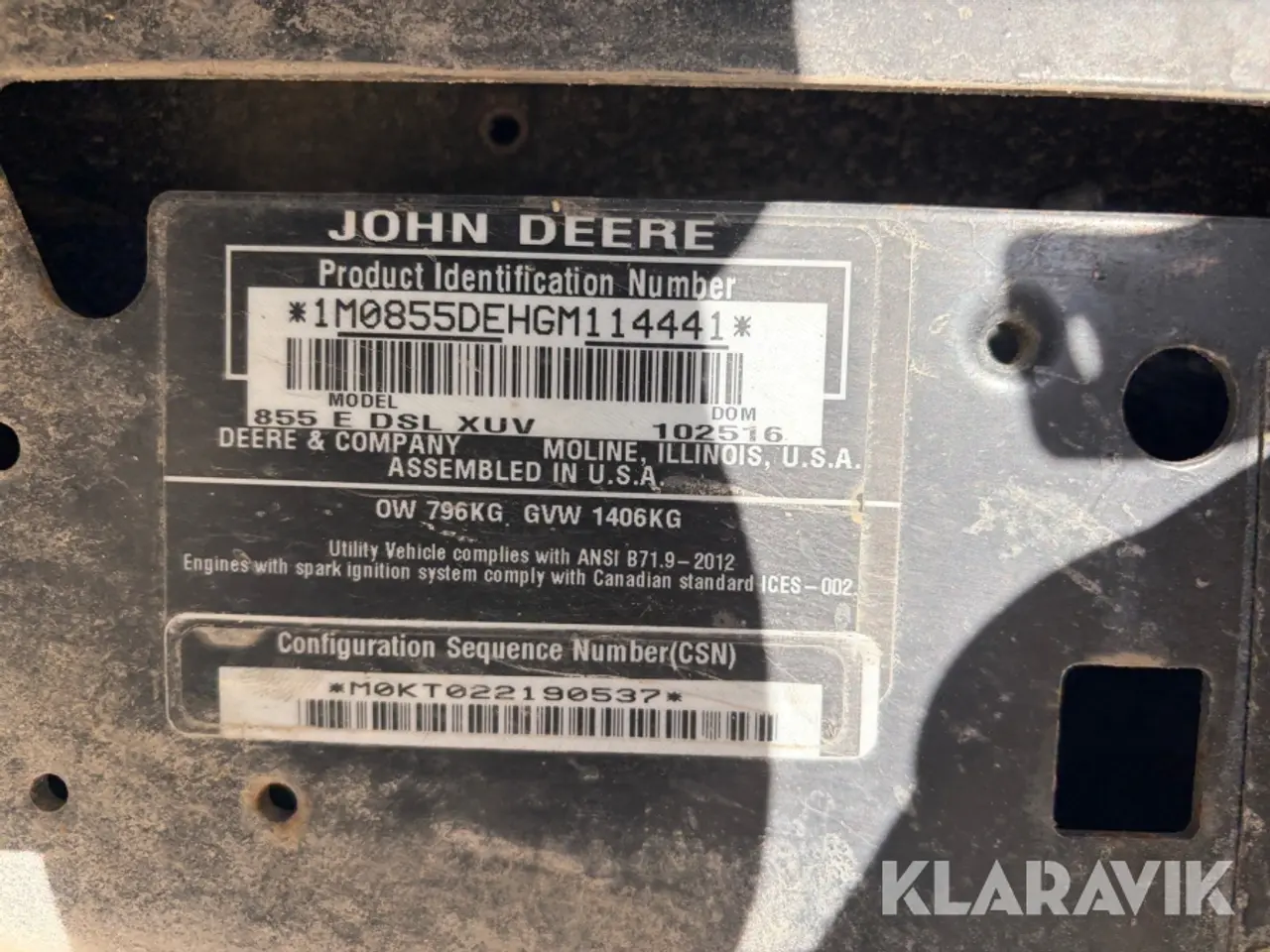 Billede 5 - UTV John Deere Gator Xuv855D